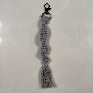 Macrame Spiral Twist Keychain